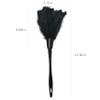 14 Inch Turkey Feather Duster  Lightweight Cleaning Brush for Home, Office, Furniture, Blinds, and ElectronicsBlack view 2