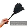 14 Inch Turkey Feather Duster  Lightweight Cleaning Brush for Home, Office, Furniture, Blinds, and ElectronicsBlack view 3