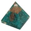 Sharvgun Healing Crystal Appatite Orgonite Pyramid Metaphysical Stone Figurine, 45-50 MM Stone Pyramid Reiki Chakra Gemstone Energy Charged Generator with Gift Pouch view 1