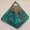 Sharvgun Healing Crystal Appatite Orgonite Pyramid Metaphysical Stone Figurine, 45-50 MM Stone Pyramid Reiki Chakra Gemstone Energy Charged Generator with Gift Pouch view 2