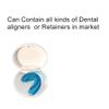 Dental Slim Oral Care Teeth Tooth Invisible Orthodontic Appliance Aligner Retainer Braces Storage Box Organizer Container Case (Black) view 4