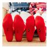 Chinese New Year Red Socks, Men's Cotton Socks Sports Socks with Embroidery, Spring Festival New Year's Socks, 2 Pairs (Color : Red-3, Size : 39-44) view 1