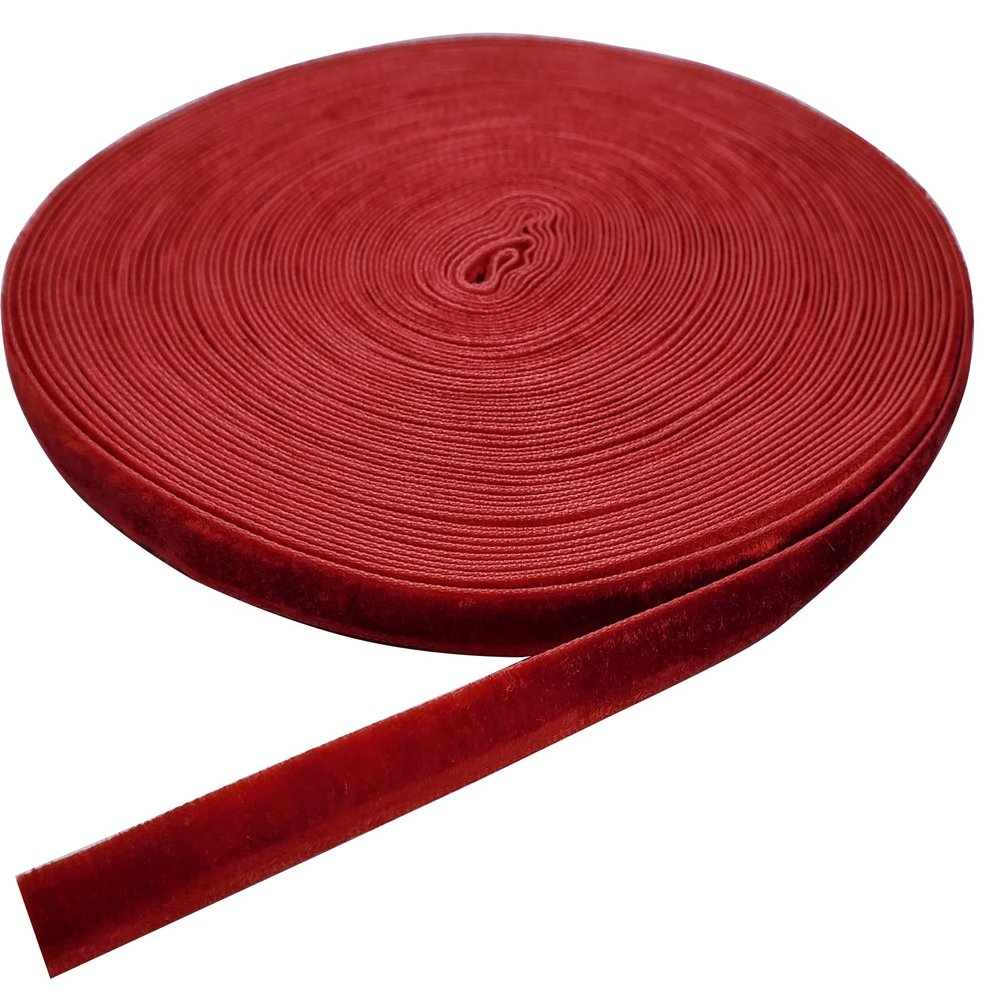 15 Yards Red Velvet Ribbon Spool, for Wedding, Gift Wrapping, Hair Bows, Home Decorating (1/4in, Red)