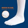 Bulinlulu Extra Wide Diabetic Socks for Men & Women, 4 Pairs Hospital Socks for Swollen Feet, Lymphedema, Edema, Cast, Bariatric, 4 Black view 4