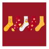 Chinese New Year Red Socks, Autumn and Winter Fashion Men's and Women's Cotton Socks Sports Socks, 5 Pairs (Color : Red-4, Size : 36-44) view 1