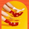 Chinese New Year Red Socks, Autumn and Winter Fashion Men's and Women's Cotton Socks Sports Socks, 5 Pairs (Color : Red-4, Size : 36-44) view 3
