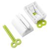 2pcs Rolling Tube Toothpaste Squeezer Toothpaste Seat Holder Stand for Bathroom Accessories1Blue1Gree view 3