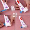 2pcs Rolling Tube Toothpaste Squeezer Toothpaste Seat Holder Stand for Bathroom Accessories1Blue1Gree view 4