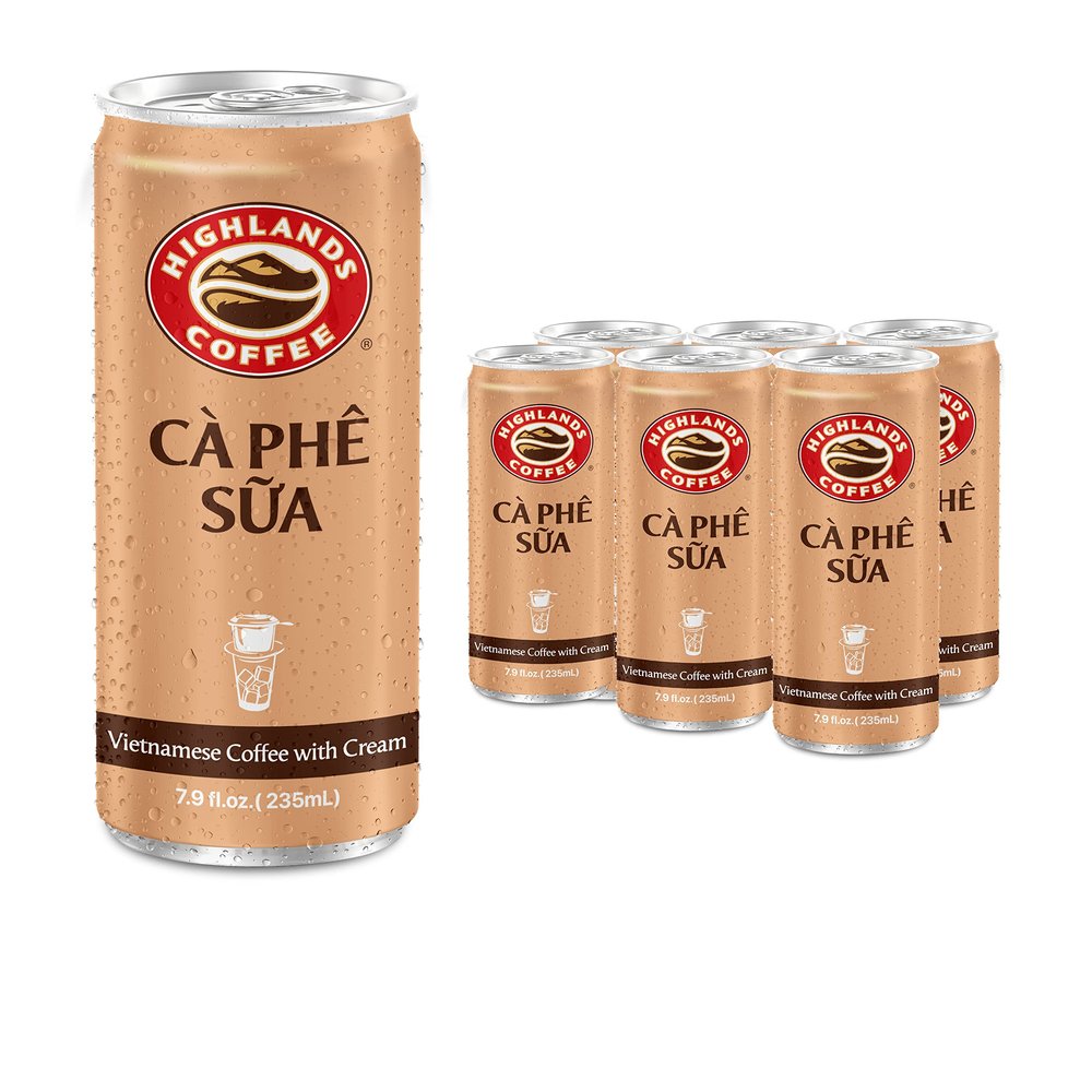 NineLife Basics Highlands Coffee C PH SA Vietnamese Coffee with Condensed Milk7.9 oz Can 6 or 12 7.9 Fl Oz (Pack of 6)