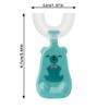 3 Pack U-Shaped Toothbrush Kids  360 Toddler Toothbrush for Kids Age 2-8 Years Old  Cute Kids Toothbrushes  Silicone Toothbrush with Double-Layered Bristles for Deep Dental Cleaning view 3