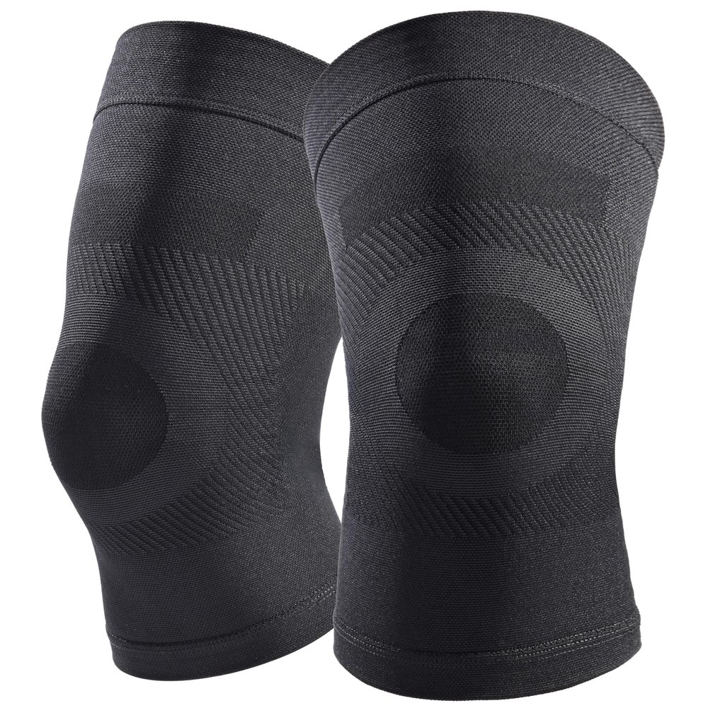 Knee Compression Sleeves, 1 Pair, Can Be Worn Under Pants, 20-30mmHg Strong Support Knee Brace for Unisex, Knee Support for Meniscus Tear, Arthritis, Pain Relief, Injury Recovery, Daily Wear,Black 3XL