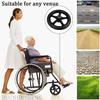 LIGUOYI Wheelchair Wheel Replacement 2 Pcs Anti-Slip Front Castor Wheels 6inch 7inch 8inch Wheelchair Wheels 5/16" (8 Mm) Bearing, Wear-Resistant and Non-Slip, Replacement Rollator Accessories view 2