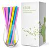 100 Count 100% Compostable PLA Jumbo Smoothie Straws-2/5" Wide X 8 1/4" Long KTOB Biodegradable Colorful Disposable Drinking Straws-Eco Friendly Plant-Based Plastic Milkshake Straws view 4