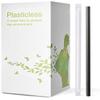 200 Count 100% Individually Wrapped Compostable PLA Straws-KTOB Biodegradable Black Disposable Drinking Straws-Eco Friendly Plant-Based Plastic Coffee Straws Sustainable view 1