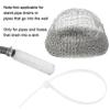 24 Pieces Lint Traps Washing Machine Stainless Steel Lint Snare Traps Laundry Mesh Washer Hose Filter with 24 Pcs Cable Ties view 3