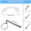 10 Pack Silicone Glasses U Shaped Screw-in Nose Pads with Micro Screwdriver, Non-Slip Anti-Drop Eyeglass Saddle Bridge Nose Pad Set for Eyeglasses Glasses Sunglasses Eyewear Optical, 42mm, Transparent view 2