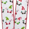 2 1/2" X 10 Yards Christmas Gnomes Wired Ribbon view 2