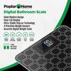 Digital Bathroom Scales for Accurate Body Weight  Ultra Thin, Black Scale with Easy to Read LCD Display  Auto Step On Design  4 Precision Weight Sensors  Ultra Thin Black Scale, Batteries Included view 2