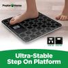 Digital Bathroom Scales for Accurate Body Weight  Ultra Thin, Black Scale with Easy to Read LCD Display  Auto Step On Design  4 Precision Weight Sensors  Ultra Thin Black Scale, Batteries Included view 4