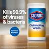 Clorox Disinfecting Wipes Value Pack, 24x 9ct Fresh Scent Travel Pack and 3x 75ct Crisp Lemon and Fresh Scent Wipes view 2