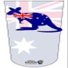 Amputee Sock"Australian Map Flag V1" view 1