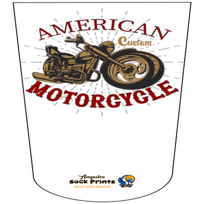 Amputee Sock "American Motorcycle V1"