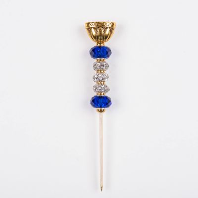 Blue Smoke ATL Handcrafted Cigar Holder & Nubber Draw Enhancer Tool Poker Jewelry Pick Accessory for The Elegant Smoker Aficionado (Blue)