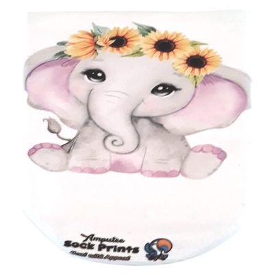 Heal with Appeal Amputee Sock Sunflower Girl Elephant V1
