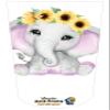 Heal with Appeal Amputee Sock Sunflower Girl Elephant V1 view 4