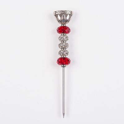 Blue Smoke ATL Handcrafted Cigar Holder & Nubber Draw Enhancer Tool Poker Jewelry Pick Accessory for The Elegant Smoker Aficionado (Red)
