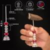 Blue Smoke ATL Handcrafted Cigar Holder & Nubber Draw Enhancer Tool Poker Jewelry Pick Accessory for The Elegant Smoker Aficionado (Red) view 2