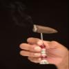 Blue Smoke ATL Handcrafted Cigar Holder & Nubber Draw Enhancer Tool Poker Jewelry Pick Accessory for The Elegant Smoker Aficionado (Red) view 4
