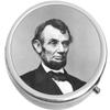 Abraham Lincoln Medicine Vitamin Compact Pill Box view 1