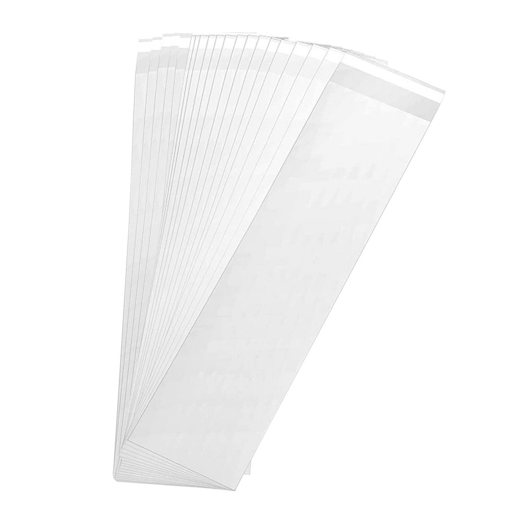 KoberrLi 3 x 11 inch Pretzel Rod Bags Long Pretzels Sticks Individual Clear Cellophane Bags for Dipping 100Pcs