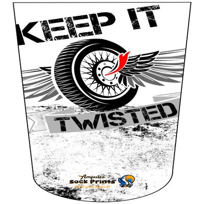 Heal with Appeal Amputee Sock Keep it Twisted V1