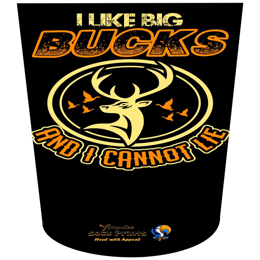 Heal with Appeal Amputee Sock I like big bucks V1
