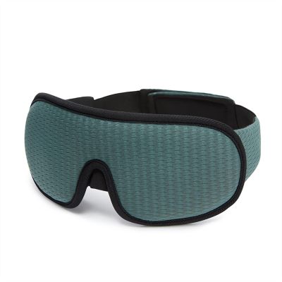ONGHAHYIS Sleep Eye Masks 3D Sleeping Mask Block Out Light Soft Padded Sleep Mask for Eyes Eye Shade Blindfold Sleeping Aid Face Mask Eyepatch (Color : Green)