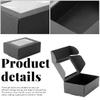 BadenBach 50 Pack Kraft Paper Soap Boxes, 3.3" x 2.4" x 1.2" Small Treat Box with Window, Mini Gift Boxes Bulk for Homemade Soap Packaging, Candy, Bakery Cookies, Party Favors (Black) view 4