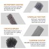 DEEHYO Microfiber Duster for Cleaning Fan, High Ceiling, Blinds, Furniture, Cars , 9PCS Extendable Feather Duster (Stainless Steel) 30 to 100 Inches, Reusable Bendable Washable view 3