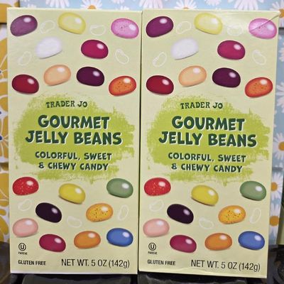 Trader Joe Gourmet Jelly Beans 18 Natural Flavors 5oz 142g (Two Boxes)