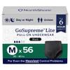 NorthShore GoSupreme Lite Incontinence Underwear, 6-Hour Pullup Style, Medium, 56 Count Case, Black, 30-40 inches, Unisex Adult Diapers view 1