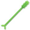 Denture Dart V3 Hard Plastic Denture Brush - Denture Gel Adhesive Remover - Remove Denture Gel Adhesive & Glue from Mouth & Gums, Oral Hygiene Product, Scraper w/Textured Grip and Rigid Bristles view 1