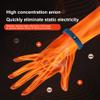 Faruxue Anti-Static Wristband Rhombus Cordless Silicone Bracelet Anti Static Balance Anion Not Easy Fall Off Adjustable Antistatic Static Silicone Wristband for Men and Women view 3