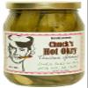 Harold's - Chucks Hot Okra - Gourmet Spicy Okra - Packed With Fresh Garlic and Habanero - Made in Texas view 1