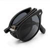 VITENZI Foldable Bifocal Sunglasses for Men and Women - Folding Reader Sunglasses - Retro Reading Sun Glasses with Built In Readers - Fano in Black 2.00 view 1