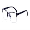 ALWAYSUV Black TR90 Half Rimless Rectangular Frame Distance Glasses for Men Women Retro Nearsighted Myopia Shortsighted Glasses -1.0 view 1