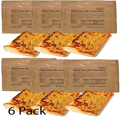 Pizza and Cheese Slices/MRE Meal, Ready to Eat Survival Food (6)