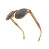 VITENZI Foldable Bifocal Sunglasses for Men and Women - Folding Reader Sunglasses - Retro Reading Sun Glasses with Built In Readers - Fano in Crystal Brown 1.75 view 3