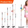 Floor Scrub Brush with Long Handle, Stiff Bristles Deck Brush, BITOPE Multi-Purpose Heavy Duty Hardwood Floor Scrubber, Cleaning Concrete Balcony Patio Garage Outdoor/Indoor view 3