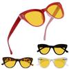 Eyekepper 4 Pack Oversized Blue Light Filter Glasses Women Cat Eye Computer Reading Glasses Amber Tinted +1.00 view 1